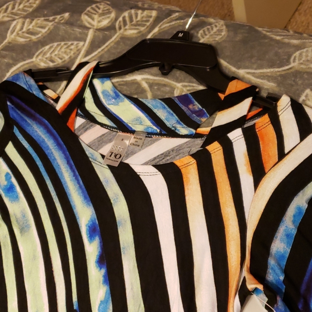 Striped colorful top